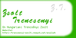 zsolt trencsenyi business card